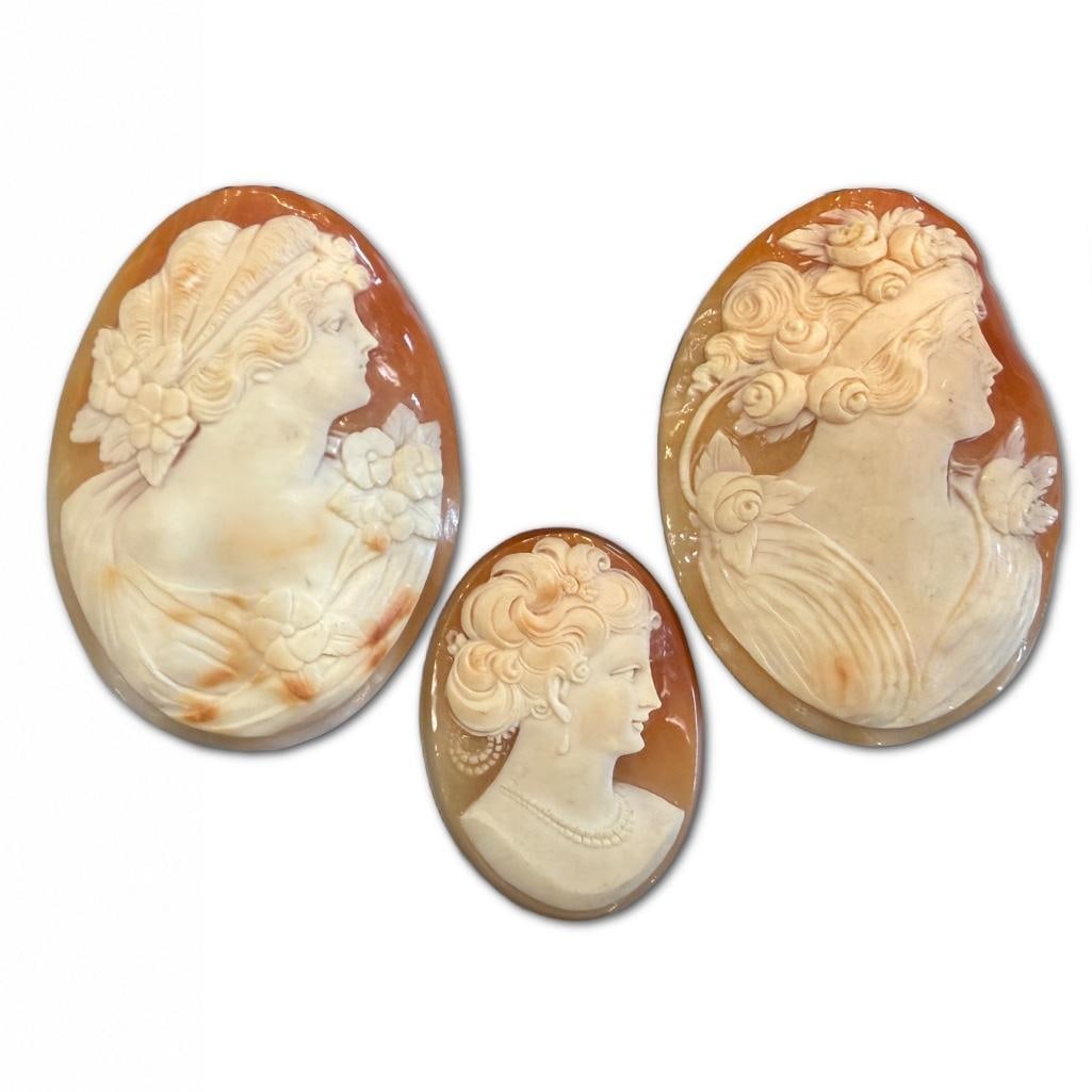 Collection of Three Antique Cameos (1 of 2)