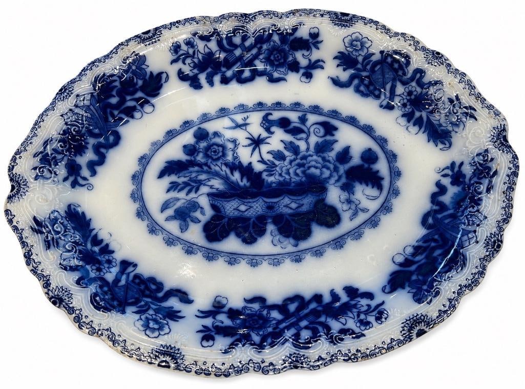 Antique J. & G. Meakin "Japan" Pattern Oval Serving Platter (1 of 4)