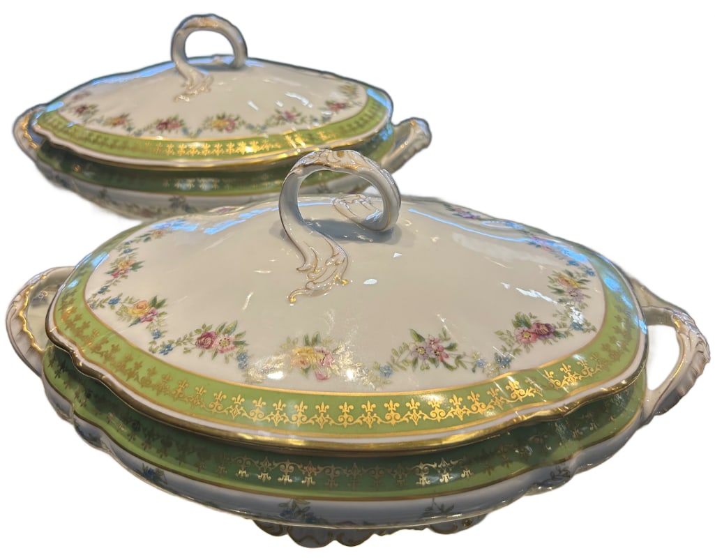 Pair of Antique Tressemanes & Vogt Limoges Soup Tureens (1 of 7)