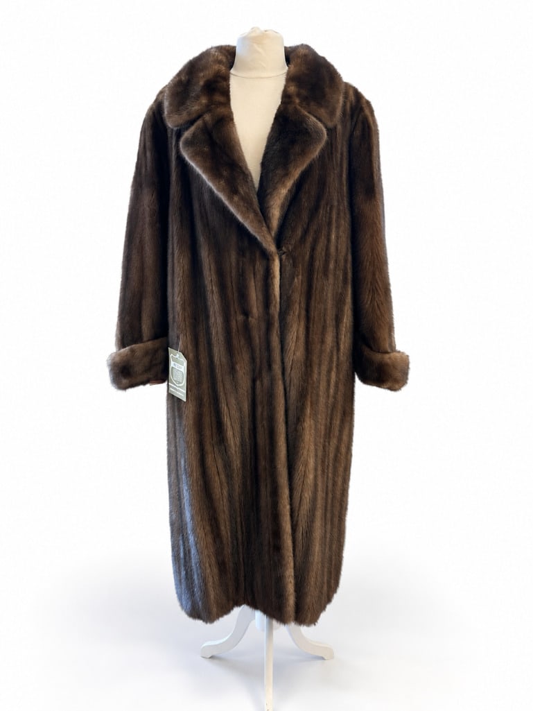 Vintage Grosvenor of Canada Brown Full Length Mink Coat (1 of 5)