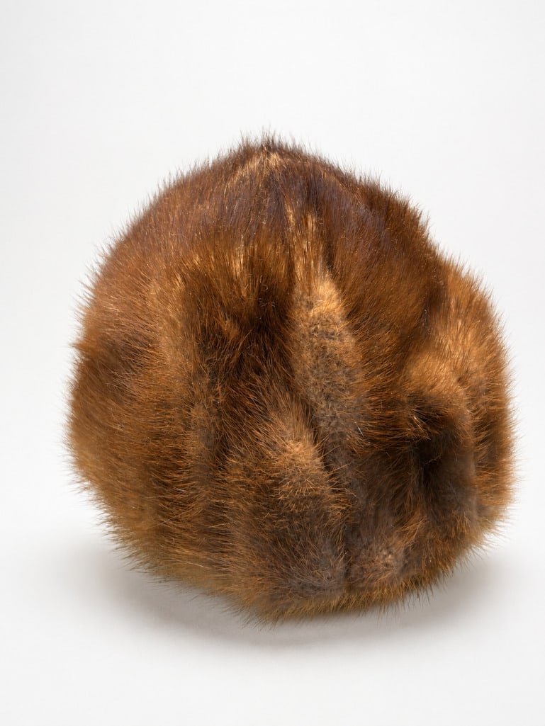 Vintage Reggi of Wilshire Genuine Mink Hat: Vintage Reggi of Wilshire Genuine Mink Hat. This lot features one (1) vintage genuine mink fur hat by Reggi of Wilshire, measuring approximately 7.25" in height and 8.25" in