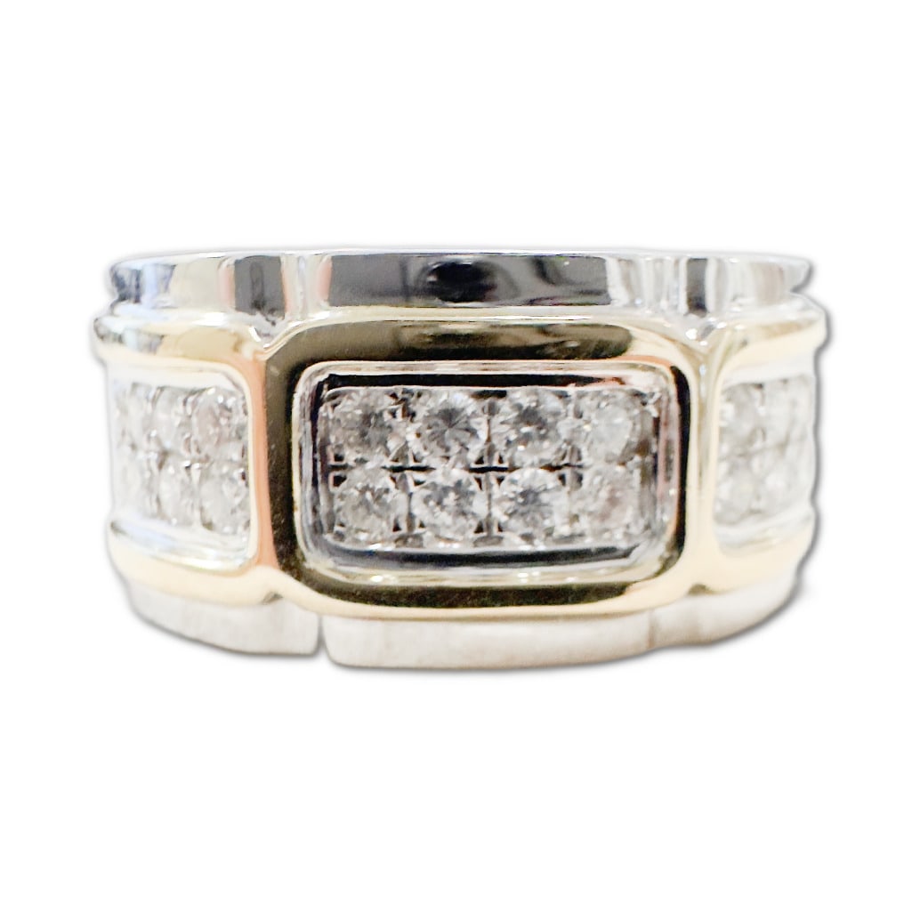 Sheffield & Sons Platinum Diamond Ring: Sheffield & Sons Platinum Diamond Ring. This Ring Includes One (1) Round Brilliant Natural Diamond (6mm), Weighing 1.01 Carats. This Diamond has a Clarity of I2 and a Color Grade of H. This Ring also