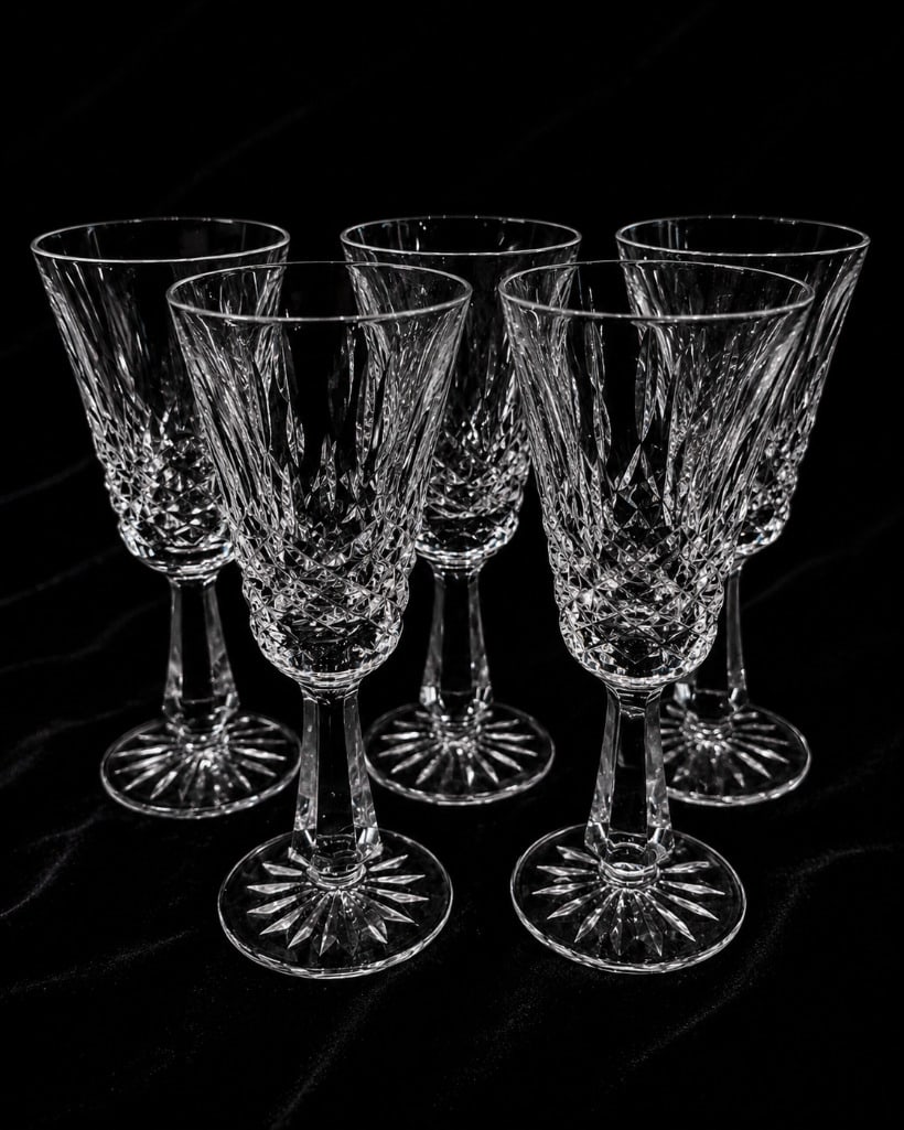 Collection of Irish Waterford Crystal Kenmare Pattern Sherry/Cordial Glasses (1 of 2)