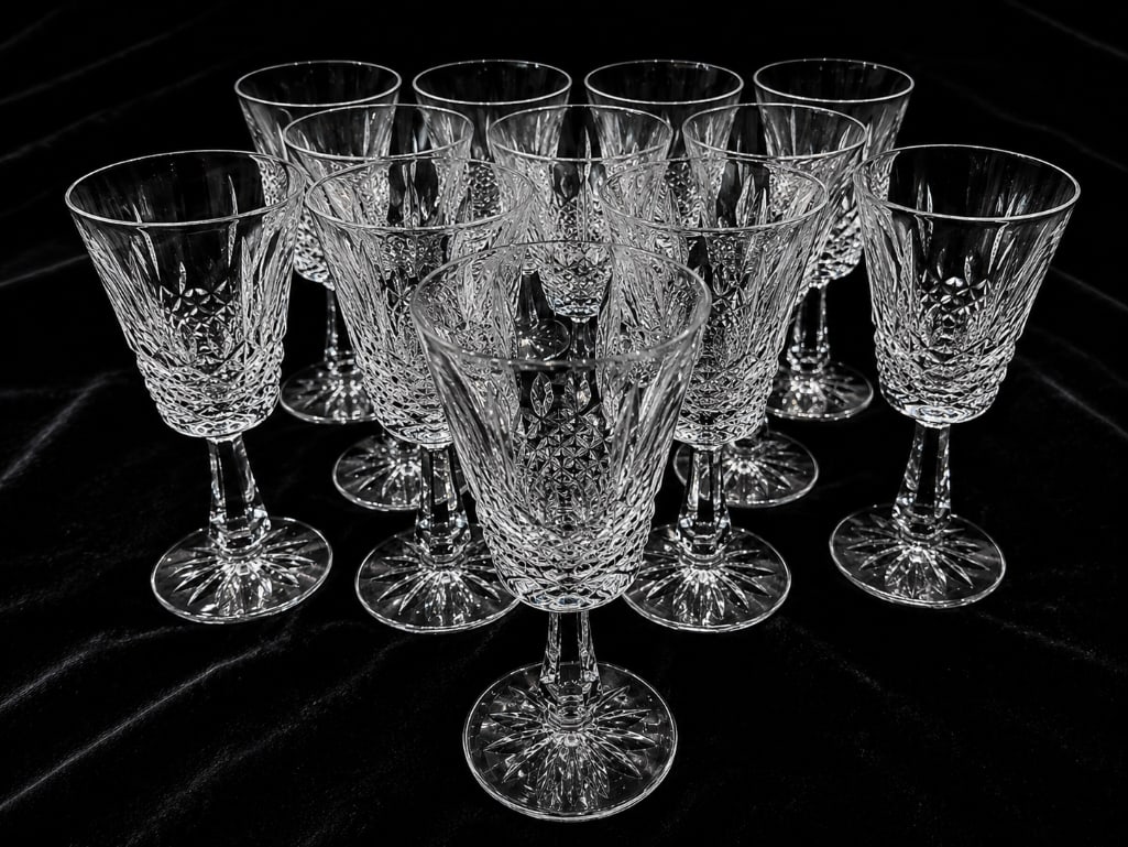 Collection of Irish Waterford Crystal Kenmare Claret Glasses (1 of 3)