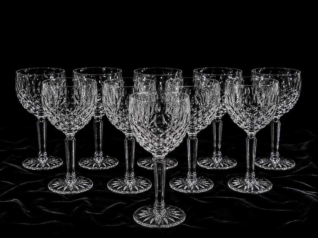 Collection of Irish Waterford Crystal Kenmare Hock Wine Glasses (1 of 2)