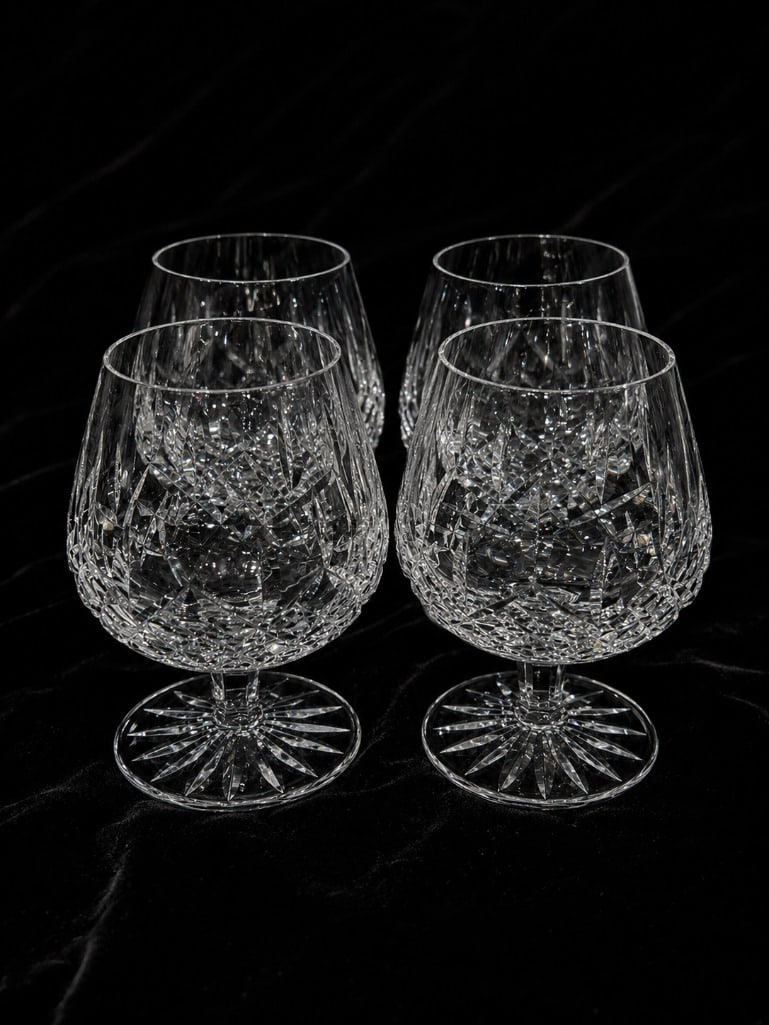 Collection of Irish Waterford Crystal Lismore Pattern Brandy Snifters (1 of 3)