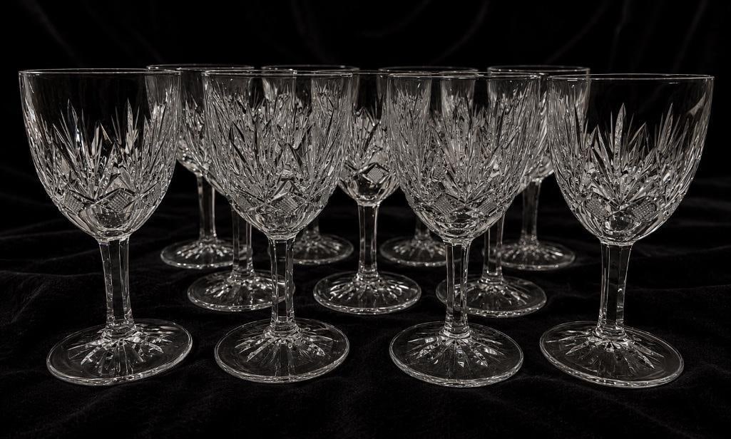 Collection of Villeroy & Boch Phoenix Pattern Claret Crystal Wine Glasses (1 of 5)