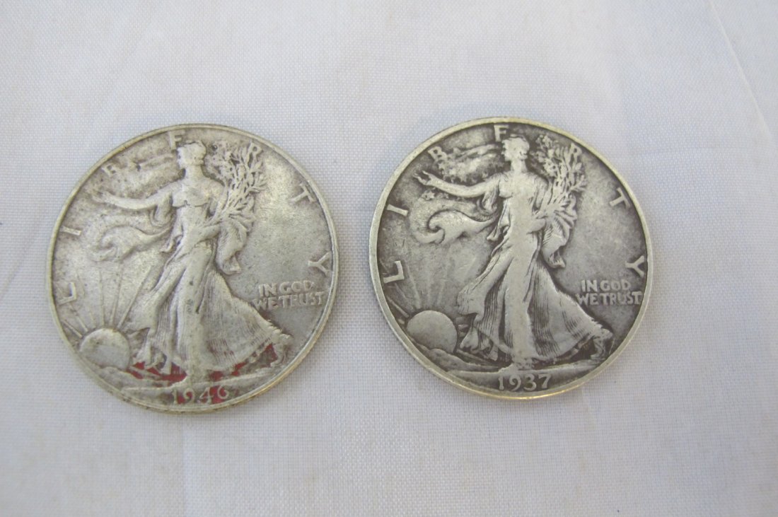 1946 and 1937-D Walking Liberty Half Dollars: 1946 and 1937-D Walking Liberty Half Dollars