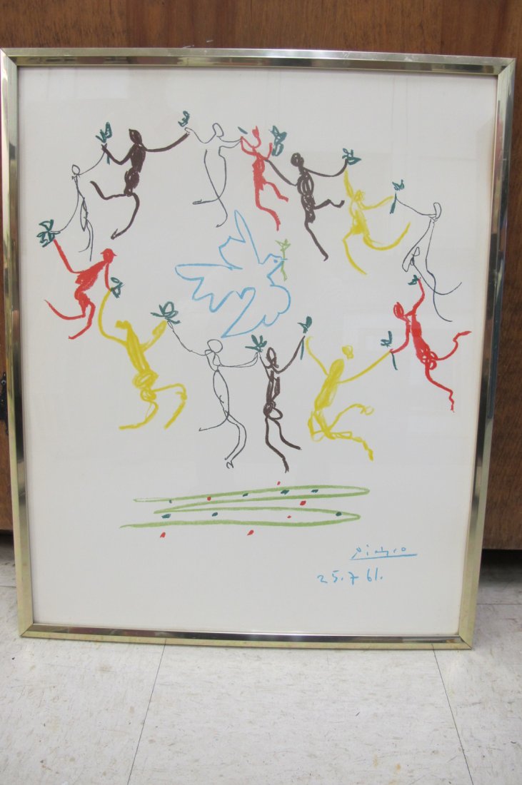 Dove of Peace with Young Dancers Lithograph by Pablo Pi: Dove of Peace with Young Dancers Lithograph by Pablo Picasso (1881-1973), Print