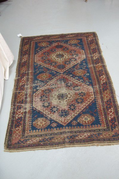 Antique Russian Armenian Shirvan 3.3x4.8: Antique Russian Armenian Shirvan 3.3x4.8