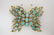 18K Yellow Gold Opal, Diamond and Emerald Butterfly Pin