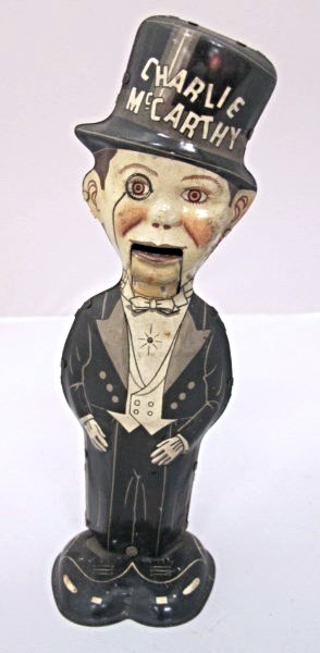 Marx Charlie McCarthy Wind-Up Walker Toy: Marx Charlie McCarthy Wind-Up Walker Toy with Waddle Action and Opening/Closing Mouth, ca1938