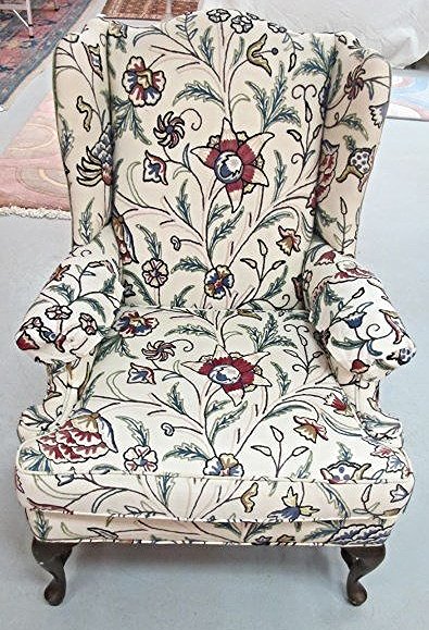 Upholstered Wing Back Chair: Upholstered Wing Back Chair