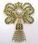 Vintage 18K Pearl, Emerald and Diamond Brooch - 2