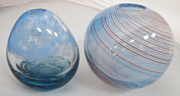 2 Art Glass Vases, 1- Caithness Scotland and 1 Art: 2 Art Glass Vases, 1- Caithness Scotland and 1 Art Glass Vase