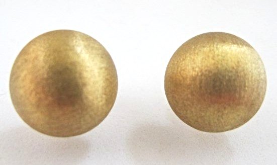18K Yellow Gold Ball Earrings, 4.23dwt: 18K Yellow Gold Ball Earrings, 4.23dwt