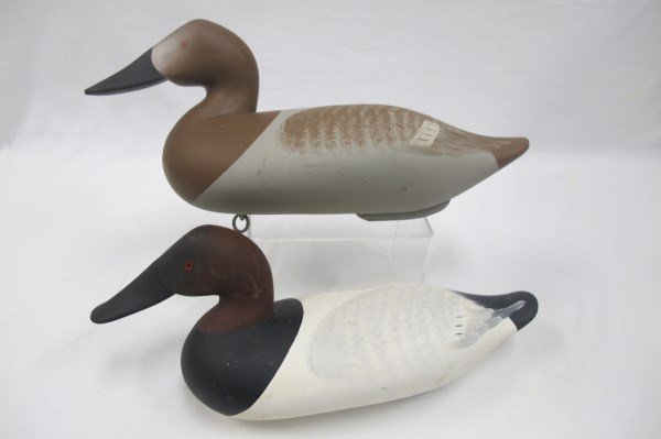 Pair of Canvasback Decoys by Charlie Bryan (1 of 3)