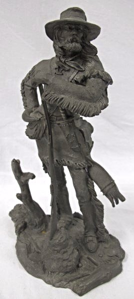 The Frontiersman by Jim Ponter, Fine Pewter, Copyright: The Frontiersman by Jim Ponter, Fine Pewter, Copyright 1984