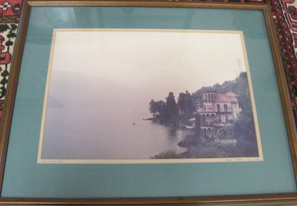 Framed Photo of Lake Como, Italy by David Shafer, 1978, (1 of 7)