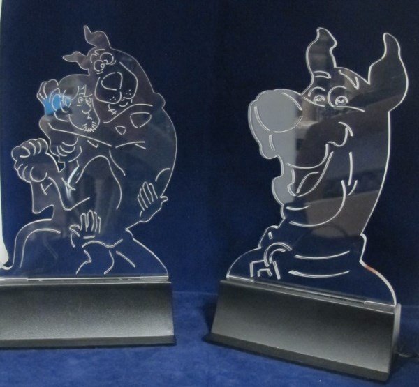 Two (2) Scooby-Doo Light Sculptures: Shaggy and Scooby (1 of 10)