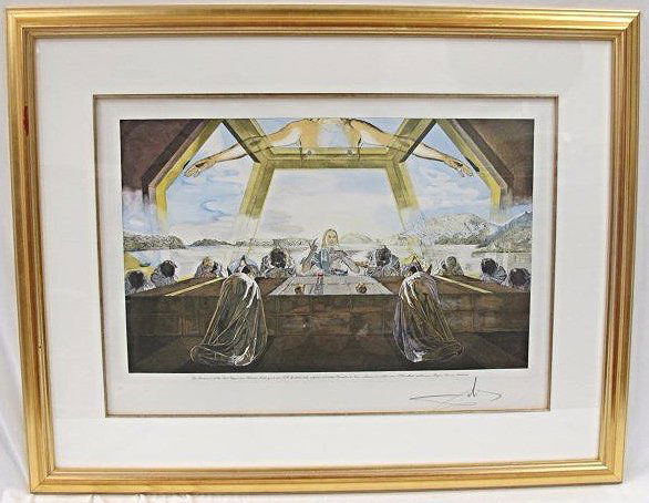 Salvador Dali Lithograph Sacrament of the Last Supper, (1 of 3)