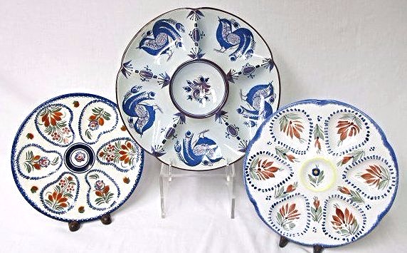 Collection of Three (3) Oyster Plates (1 of 7)
