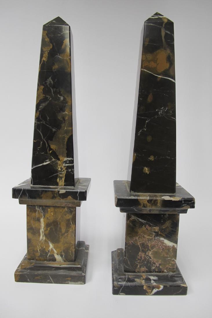 Pair Marble French Art Deco Obelisks (1920's - 1930's), (1 of 1)
