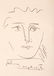 85: Pablo Picasso "Pour Roby" Original Etching - 2