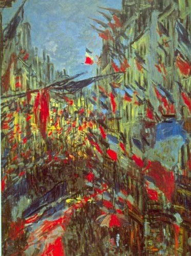 Monet "Festivities": High Quality Giclee' measuring approx. 16x20. The work is plate signed and in mint condition. Very low opening bid.