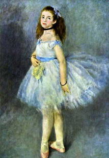 Renoir "Ballet Dancer": High Quality Giclee' measuring approx. 16x20. The work is plate signed and in mint condition. Very low opening bid.