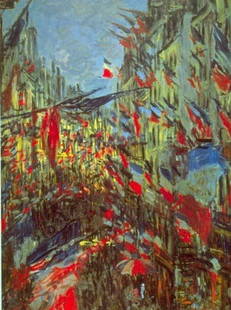 Monet "Festivities": High Quality Giclee' measuring approx. 16x20. The work is plate signed and in mint condition. Very low opening bid.