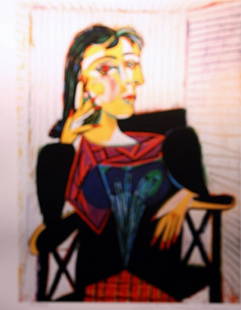 Picasso "Portrait of Dora Maar" ltd. Ed.: Picasso "Portrait of Dora Maar" .The work is a Estate Approved Limited Edition Giclée. Hand Signed and Numbered in pencil "Collection Domain Picasso". Printed on a heavy weight high quality arches