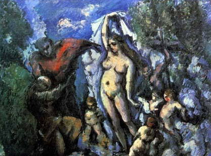 Cezanne "Temptation of St. Anthony": High Quality Giclee' measuring approx. 16x20. The work is plate signed and in mint condition. Very low opening bid.