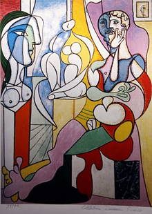 Picasso "The Sculptor" ltd. Ed.: Picasso "The Sculptor" .The work is a Estate Approved Limited Edition Giclée. Hand Signed and Numbered in pencil "Collection Domain Picasso". Printed on a heavy weight high quality arches type