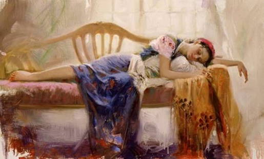 Pino "At Rest" Hand Signed Ltd. Ed.: Pino "At Rest" hand signed and numbered Giclee' on canvas measuring approx. 12x20 mint condition.