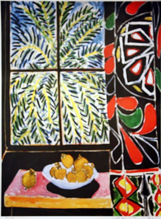 Matisse Ltd. Ed. lithograph: The work is a Limited Edition Lithograph.Signed and Numbered in pencil "Collection Domaine Matisse".Sheet Size approx. 22x17. Printed on a heavy weight high quality arches type paper. Beautifully fram