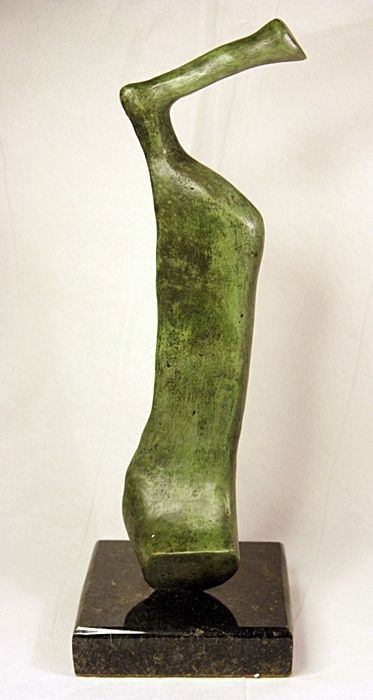 Henry Moore Limited Edition Bronze- Seated Man-: Henry Moore signed and numbered bronze sculpture, " Seated Man". Comes with COA. Some variation in patina might occur. Approx. size: 15x5x5 Inch.