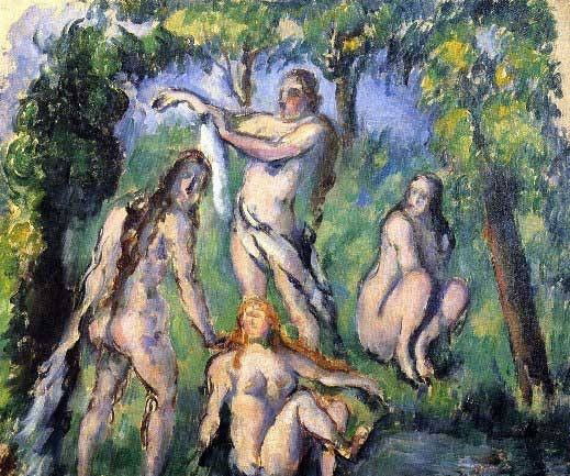 Cezanne "Bathers": High Quality Giclee' measuring approx. 16x20. The work is plate signed and in mint condition. Very low opening bid.