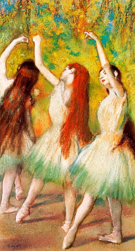 Danseuses Vertes - Edgar Degas - Limited Edition o: Edgar Degas Limited Edition on canvas, "Danseuses Vertes". Comes with COA. Approx. size: 20"x24". HC-0052