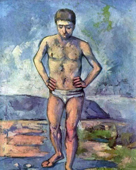 Cezanne "Swimmer": High Quality Giclee' measuring approx. 16x20. The work is plate signed and in mint condition. Very low opening bid.