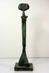 Max Ernst Limited Edition Bronze - La Plus Belle: Max Ernst signed and numbered bronze sculpture, "La Plus Belle ". . Some variation in patina might occur. Approx. size: 14x4x3.