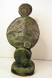 Max Ernst Limited Edition Bronze -Apaisament: Max Ernst signed and numbered bronze sculpture, "Apaisament ". . Some variation in patina might occur. Approx. size: 14x7x5.