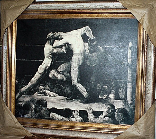 Bellows Limited Edition Giclee on Canvas - A Stag A: George Wesley Bellows is best known for his paintings of urban life, sporting events, and his portrait paintings.George Bellows was born in Columbus, Ohio .He attending Ohio State University from 1901