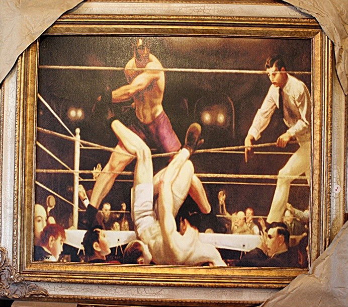 Bellows Limited Edition Giclee on Canvas - Dempse: George Wesley Bellows is best known for his paintings of urban life, sporting events, and his portrait paintings.George Bellows was born in Columbus, Ohio .He attending Ohio State University from 1901