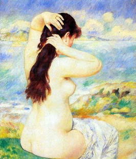 Renoir "A Bather": High Quality Giclee' measuring approx. 16x20. The work is plate signed and in mint condition. Very low opening bid.