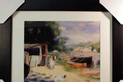 Renoir "The Point Neuf": Renoir "The Point Neuf" Limited Edition Giclee'. Signed (plate) and numbered measuring approx. 29x21 meticously framed and matted. Mint condition.