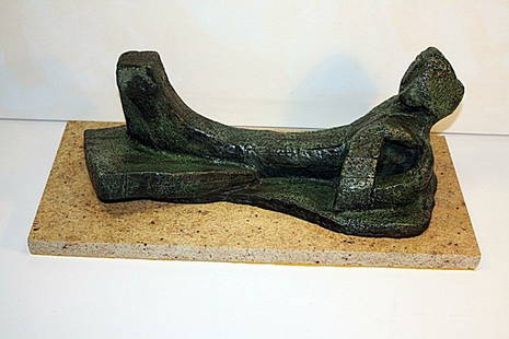 Fritz Wotruba "Figure" Limited Edition Bronze Scul: Fritz Wotruba signed, limited edition bronze sculpture, "Figure". Patina may vary slightly. Approx. size: