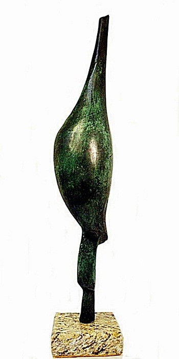 Constantin Brancusi "Seagull" Limited Edition Bron: Constantin Brancusi signed, limited edition bronze sculpture, "Seagull". Patina may vary slightly. Approx. size: 21x4x3 Inch.