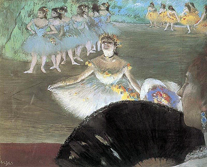 Dancer With Bouqet - Edgar Degas - Limited Editio: Edgar Degas Limited Edition Giclee on Canvas, "Dancer With Bouqet". This item (unframed) measures approx. 20"x24".