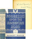 0618: HERBERT HOOVER SCARCE SIGNED FIRST PRINTING BOOK